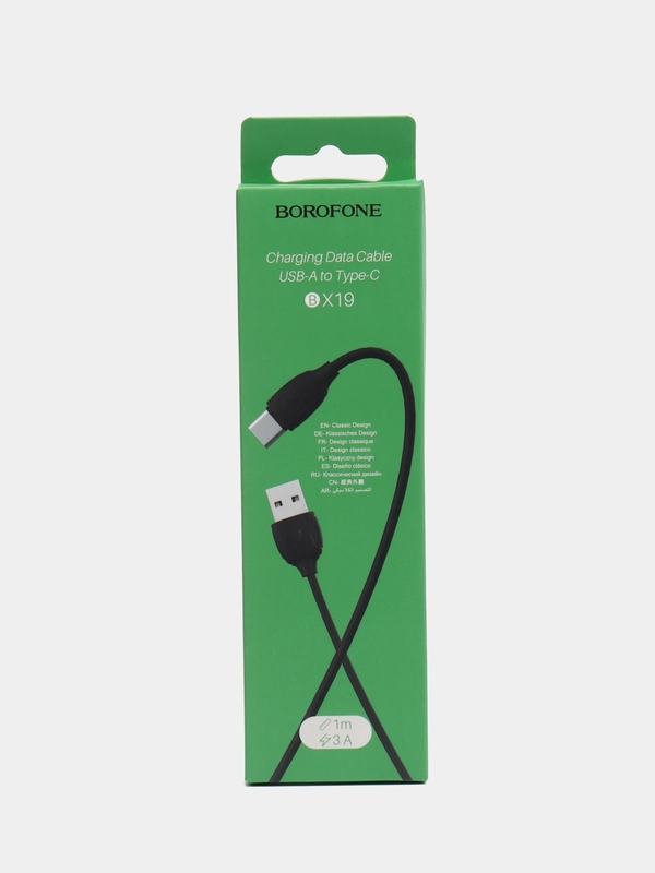 Кабель для зарядки Borofone USB BX19 Micro USB, Lightning, Type-C, 1 м