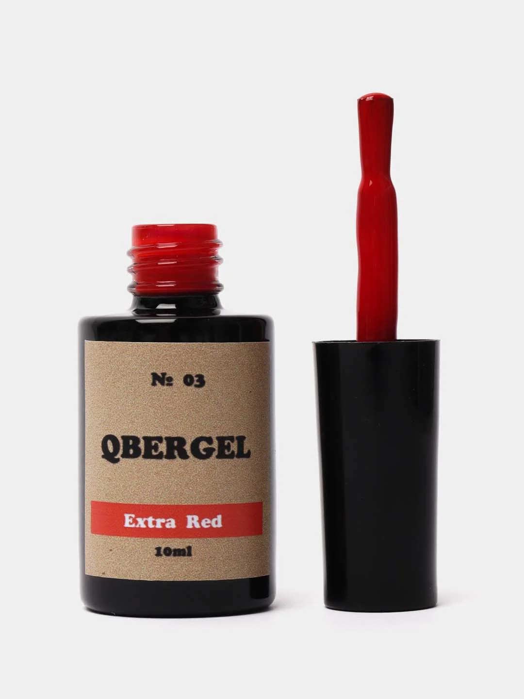 Алый гель-лак для ногтей Qbergel