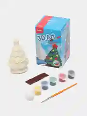 Зеленый новогоднаяя Игрушка-раскраска Lori 3D Art, дизайн на выбор