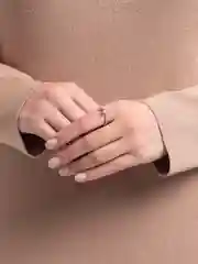 Золотой кольцо Бабочка из камней