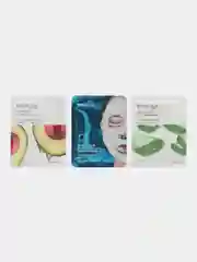 Розовый подарочный набор уходовой косметики с бумажным наполнителем и открыткой, 12 и 10 предметов