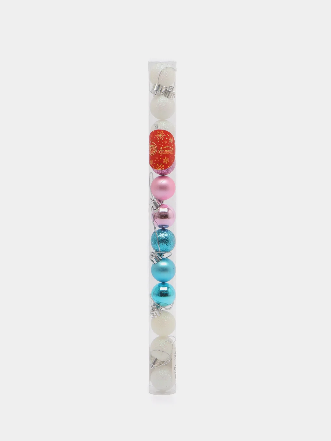 Белый елочные игрушки, новогодние, d - 3 см, 12 штук
