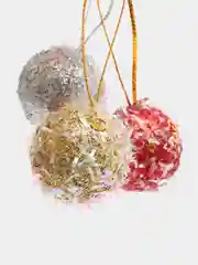 Серебряный елочные игрушки, новогодние, d - 3 см, 12 штук