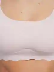 Бежевый женский бесшовный топ
