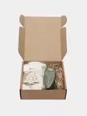 Зеленый новогодний подарочный набор женский, подарок на Новый год маме, сестре, подруге