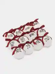 Серый меланж ёлочные новогодние шары, 6 см