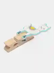 Белый декоративные прищепки, 5 см, 4 штуки