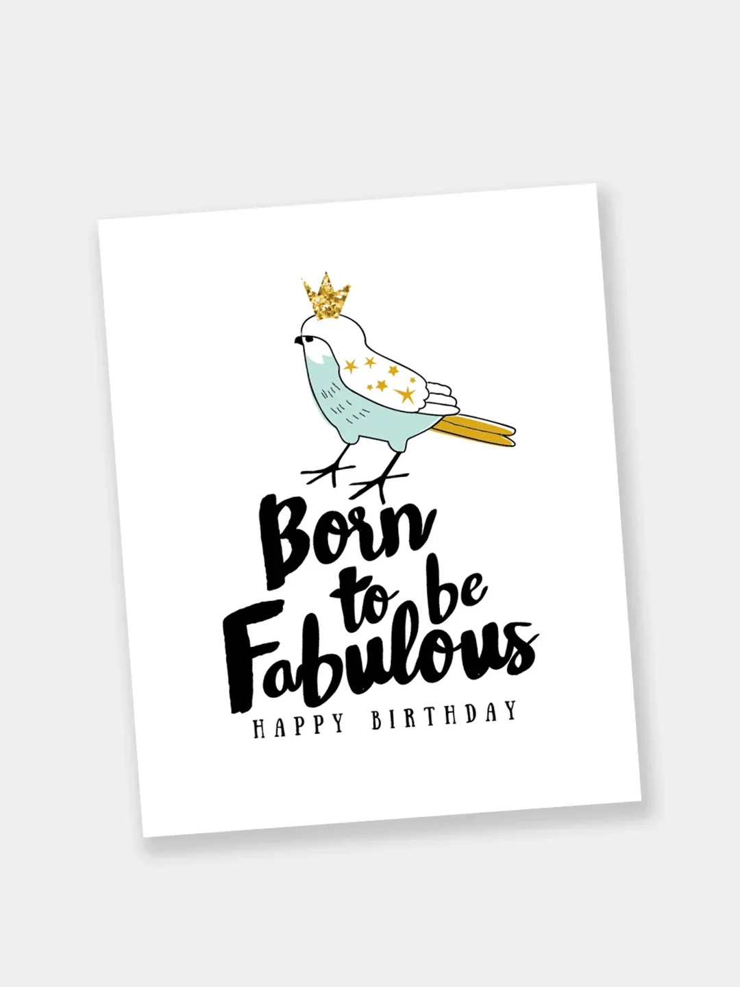 Белый открытки "Happy Birthday" в мини-формате