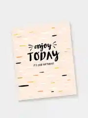 Розовый открытки "Happy Birthday" в мини-формате