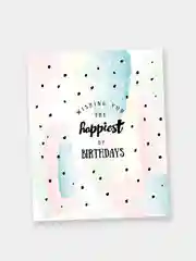 Карамельный открытки "Happy Birthday" в мини-формате