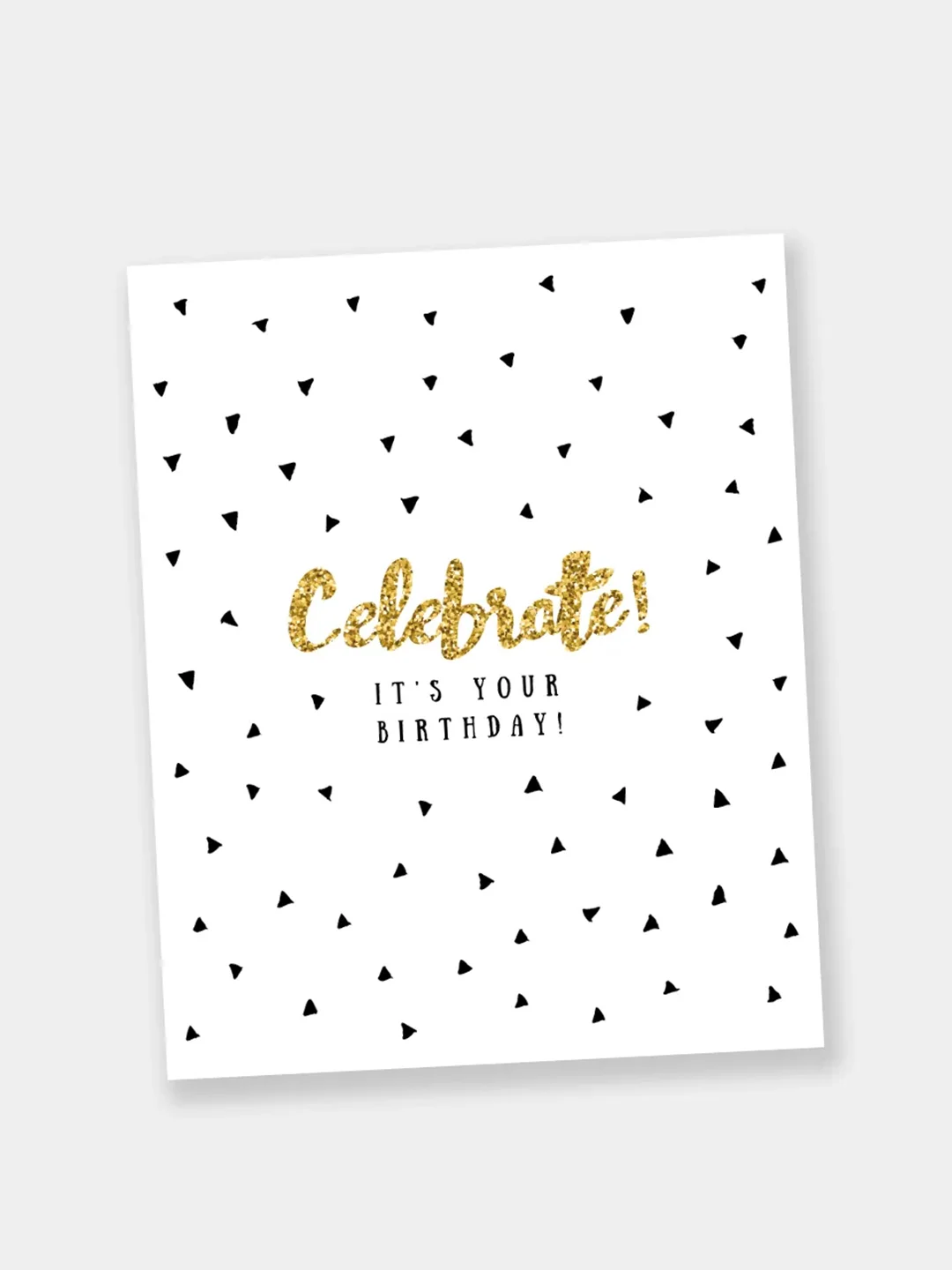 Серебряный открытки "Happy Birthday" в мини-формате