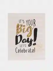 Прозрачный открытки "Happy Birthday" в мини-формате