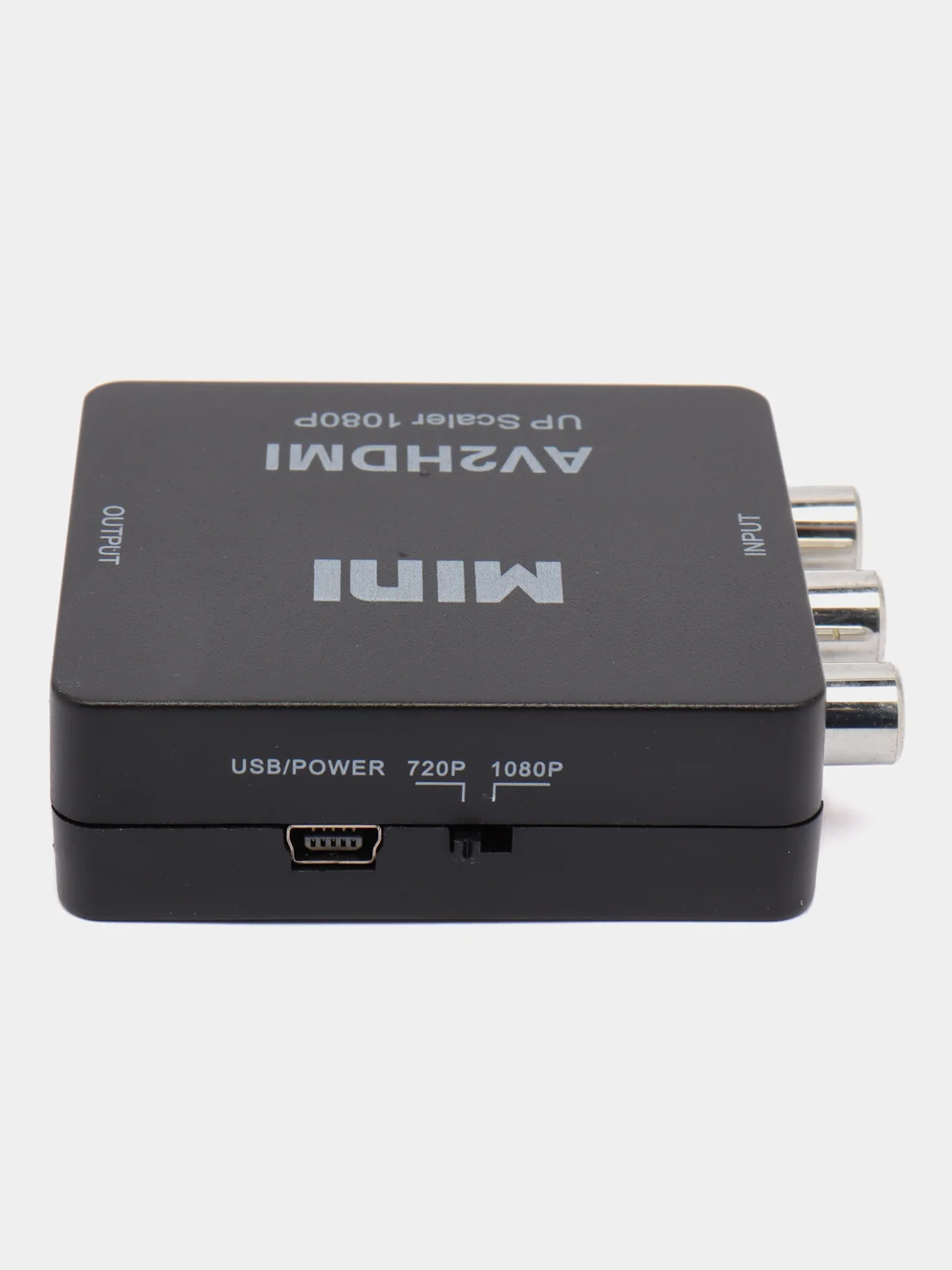 Черный переходник-конвертер с AV в HDMI