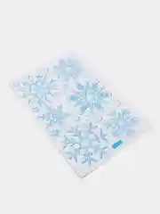 Белый новогодние наклейки "Белые снежинки"