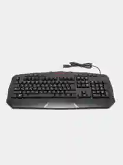 Клавиатура проводная игровая SONNEN, USB, 104 клавиши+10 мультимедийных черная, 513511