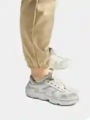 Бежевый брюки женские спортивные