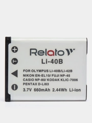 Аккумулятор для фотоаппарата Olympus Relato, LI-40B / LI-42B