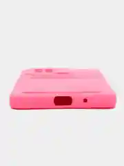 Розовый чехол для Xiaomi Redmi 10C / Poco C40, Сяоми Редми 10С силиконовый, с карманом для карты
