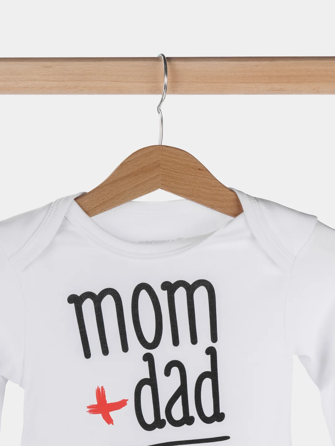 Боди Крошка Я "Mom+Dad", белый