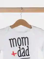 Боди Крошка Я "Mom+Dad", белый