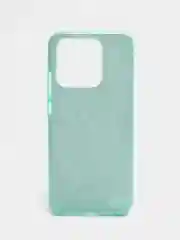 Бирюзовый чехол блестящий Xiaomi Redmi 10C и POCO C40, накладка c блёстками