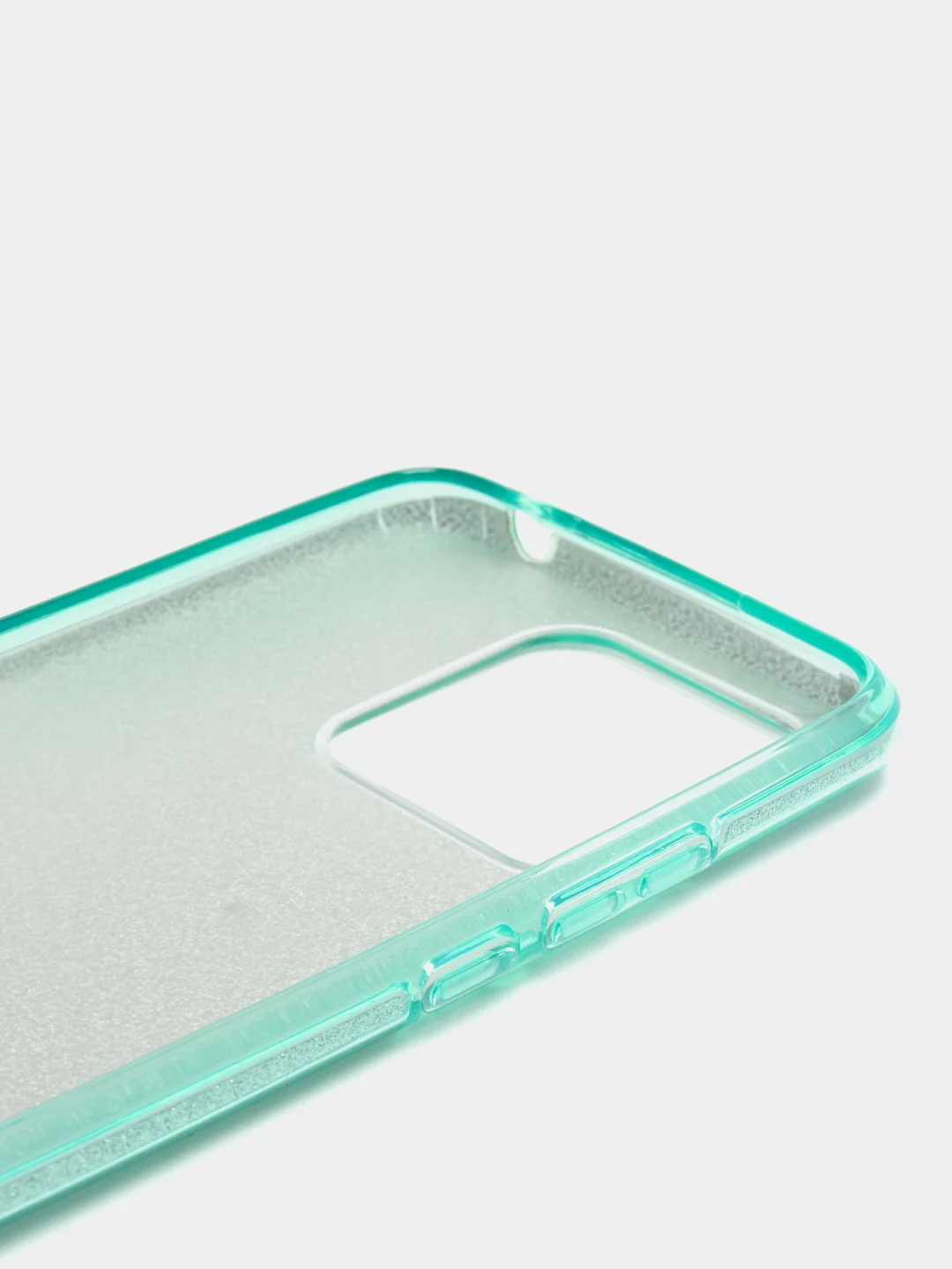 Бирюзовый чехол блестящий Xiaomi Redmi 10C и POCO C40, накладка c блёстками