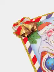Вишнёвый украшения на новый год / Плакат, звезда, бусы, мишура