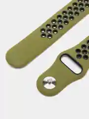 Хаки ремешок для Apple Watch 3,4,5 поколения 38/40 мм. двухцветный, силиконовый