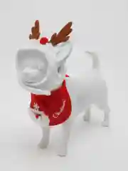 Белый новогодний костюм для кошек и собак, новогодняя одежда, 2 цвета