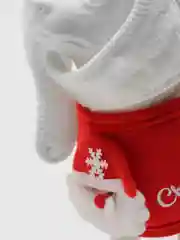 Белый новогодний костюм для кошек и собак, новогодняя одежда, 2 цвета