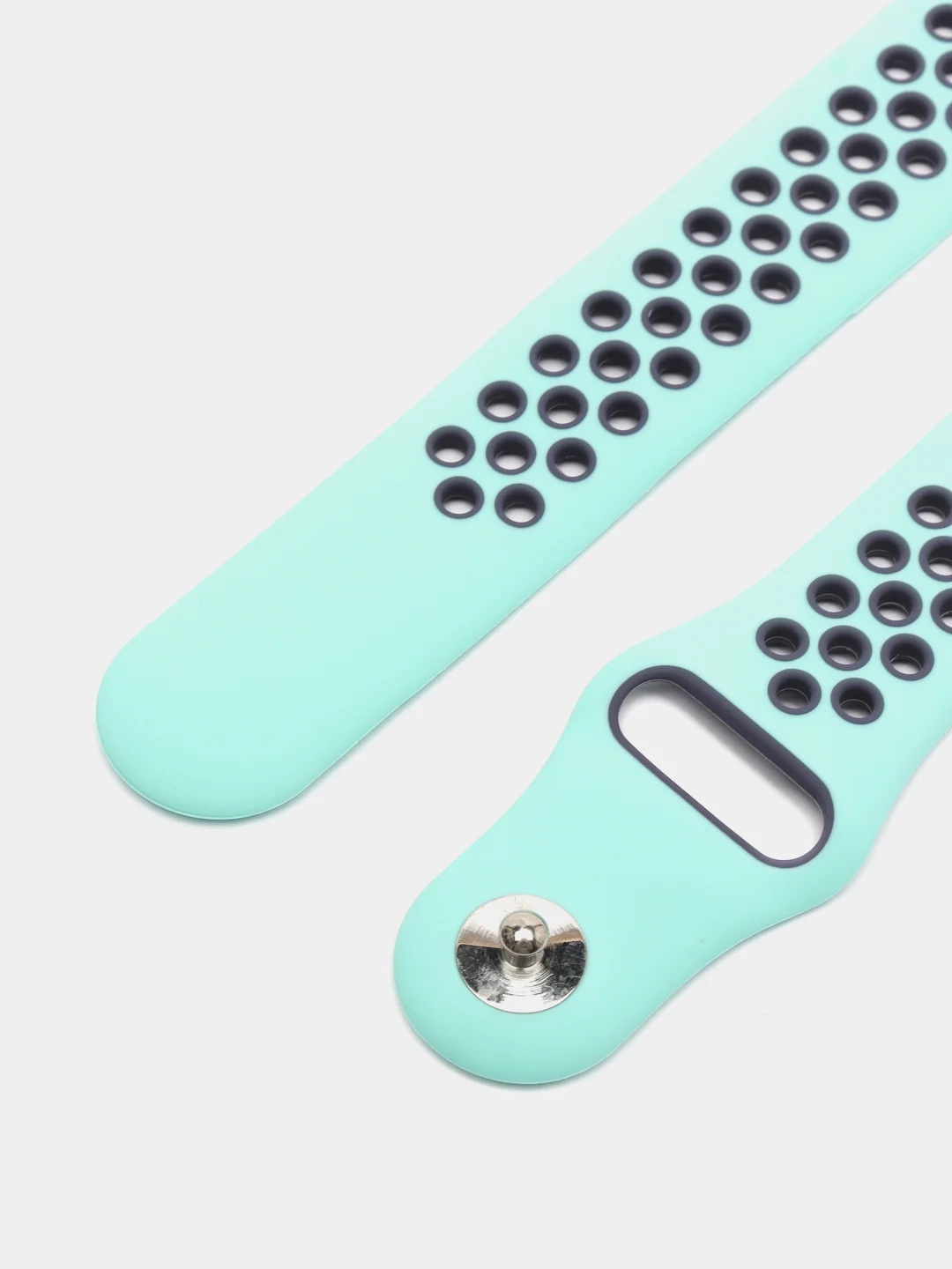 Мятный ремешок для Apple Watch 3,4,5 поколения 38/40 мм. двухцветный, силиконовый