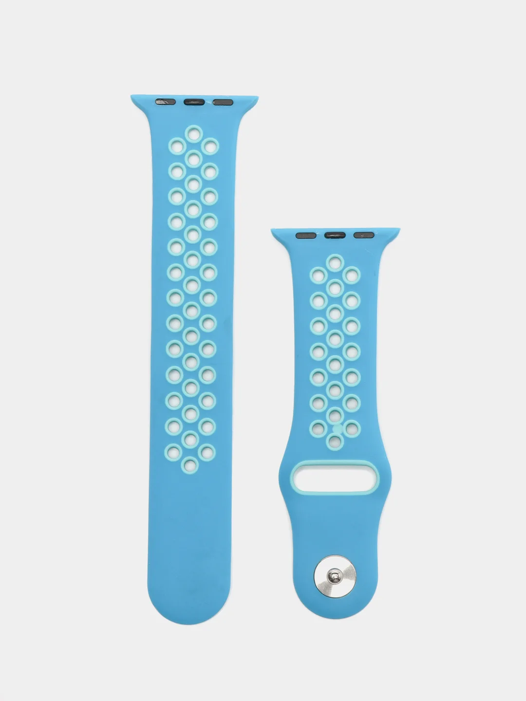 Морской ремешок для Apple Watch 3,4,5 поколения 38/40 мм. двухцветный, силиконовый