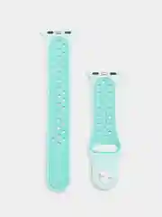 Ледяной ремешок для Apple Watch 3,4,5 поколения 38/40 мм. двухцветный, силиконовый