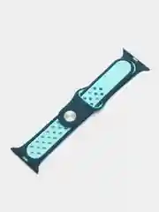 Оливковый ремешок для Apple Watch 3,4,5 поколения 38/40 мм. двухцветный, силиконовый