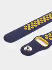 Золотой ремешок для Apple Watch 3,4,5 поколения 38/40 мм. двухцветный, силиконовый