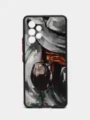 Бордовый чехол с рисунком на Samsung Galaxy A53 (Самсунг Галакси А53)