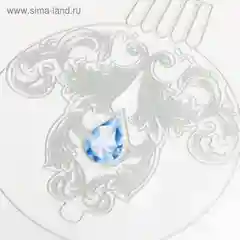 Серебряный наклейка на окно виниловая "Новогодние шары", с блестками, 29,7 х 42 см, 2 вида