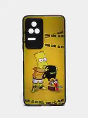 Желтый чехол с рисунком на Xiaomi Poco F4 (Сяоми Поко Ф4)