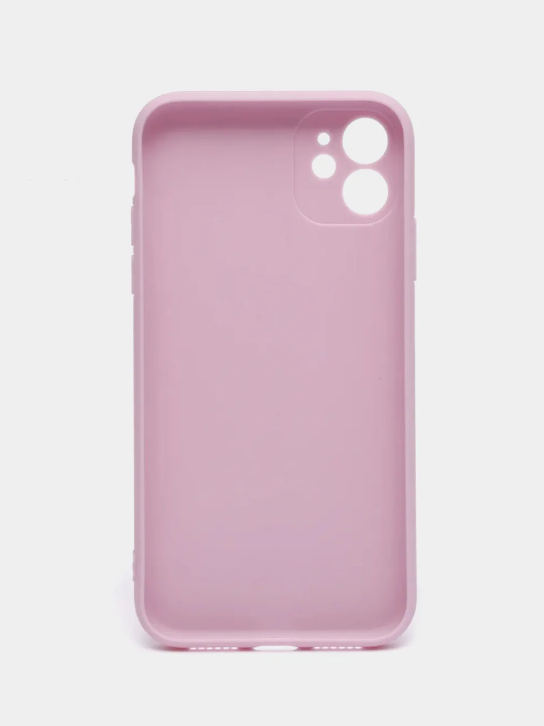 Лавандовый чехол iPhone 11 силиконовый с защитой камеры противоударный ( Айфон 11 )