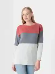 Розовый свитшот в полоску LaFemme