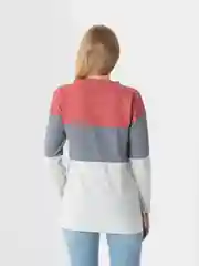 Розовый свитшот в полоску LaFemme