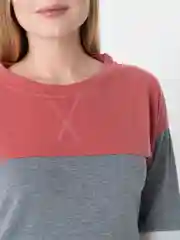 Розовый свитшот в полоску LaFemme