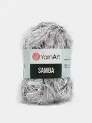 Серый металлик пряжа Травка Ярн Арт Samba YarnArt, 100г ,150м, полиэстер