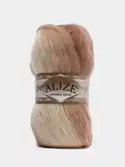 Светло-коричневый пряжа Ангора Голд Батик Angora Gold Batik Alize 20% Шерсть 80% Акрил 100г 550м