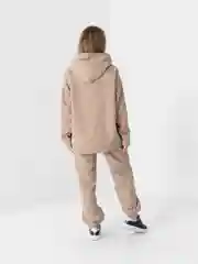 Бежевый костюм женский, спортивный, вельветовый