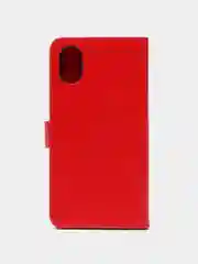 Красный чехол-книжка для Samsung Galaxy A03 Core, кожаный PU