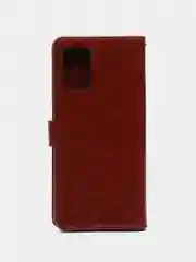 Коричневый чехол-книжка для Samsung Galaxy A03s, кожаный PU