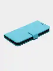 Голубой кожаный PU чехол-книжка Xiaomi Redmi Note 11 / Redmi Note 11S