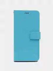 Голубой кожаный PU чехол-книжка Xiaomi Redmi Note 11 / Redmi Note 11S
