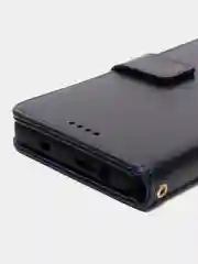 Темно-синий кожаный PU чехол-книжка Xiaomi Redmi Note 11 / Redmi Note 11S